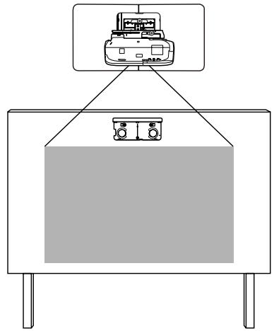 EPSON EB-1430WI - Ubicación de instalación de la Unidad táctil (solo EB-1430Wi) - 2