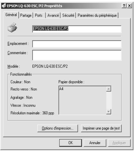 EPSON LQ-630 - Remarque : - 2