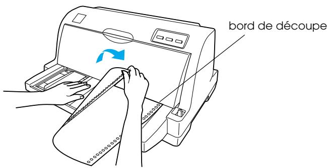 EPSON LQ-630 - Utilisation de la fonction de découpe - 1