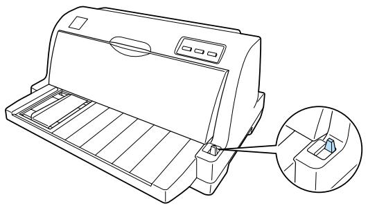 EPSON LQ-630 - Réglage du levier de dégagement du papier - 1