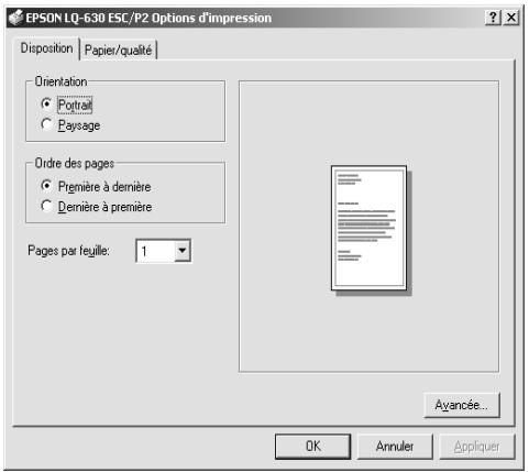 EPSON LQ-630 - Remarque : - 2