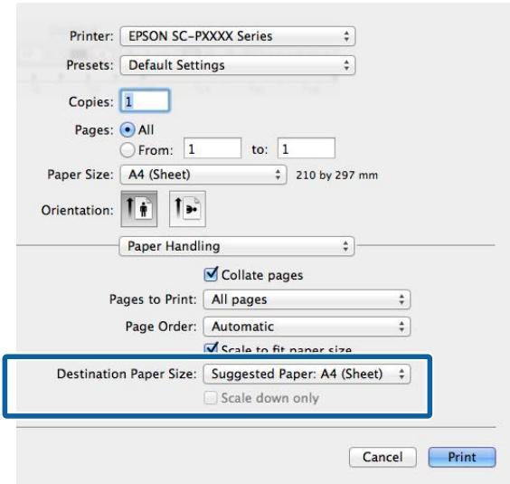 EPSON SURECOLOR SC-P8000 - Configuration des paramètres sous mac OS x - 5