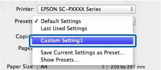 EPSON SURECOLOR SC-P8000 - Utilisation du pilote d'impression (mac OS x) - 2