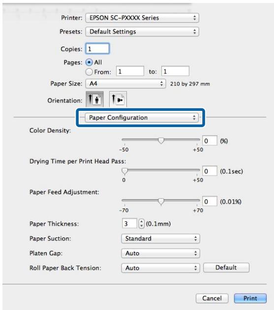 EPSON SURECOLOR SC-P8000 - Enregistrement dans les presets (prérogrammages) - 1