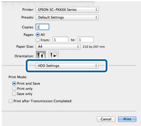 EPSON SURECOLOR SC-P8000 - Configuration des paramètres sous mac OS x - 4