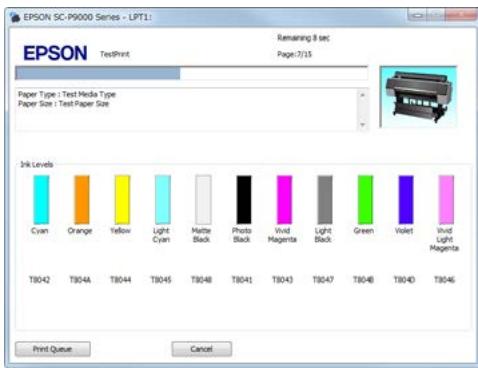 EPSON SURECOLOR SC-P8000 - Écran lors de l'impression - 1
