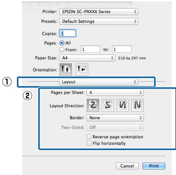 EPSON SURECOLOR SC-P8000 - Configuration des paramètres sous mac OS x - 1