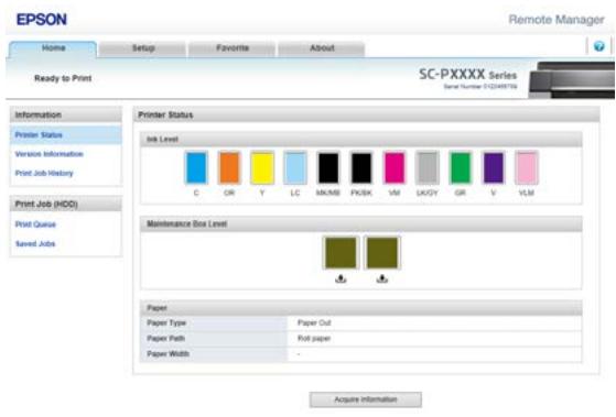 EPSON SURECOLOR SC-P8000 - Remarque : - 1