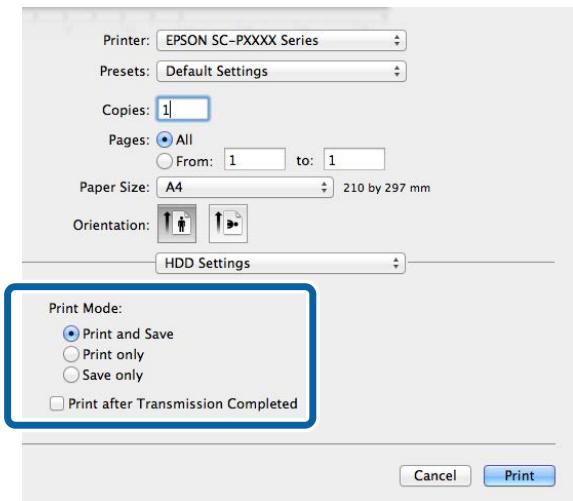 EPSON SURECOLOR SC-P8000 - Configuration des paramètres sous mac OS x - 6