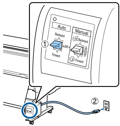 EPSON SURECOLOR SC-P8000 - Saisie du papier avec la face imprimable vers l'extérieur - 2