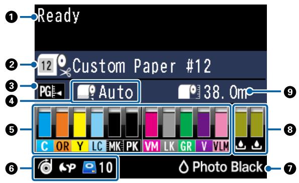 EPSON SURECOLOR SC-P8000 - Voyant de contrôle du papier - 1