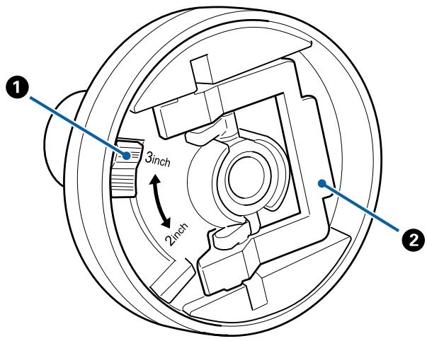 EPSON SURECOLOR SC-P8000 - Adaptateur de papier rouleau - 1