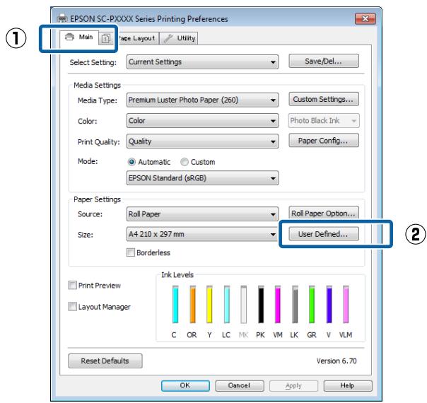 EPSON SURECOLOR SC-P8000 - Configuration des paramètres dans windows - 1