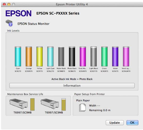 EPSON SURECOLOR SC-P8000 - EPSON status monitor - 1