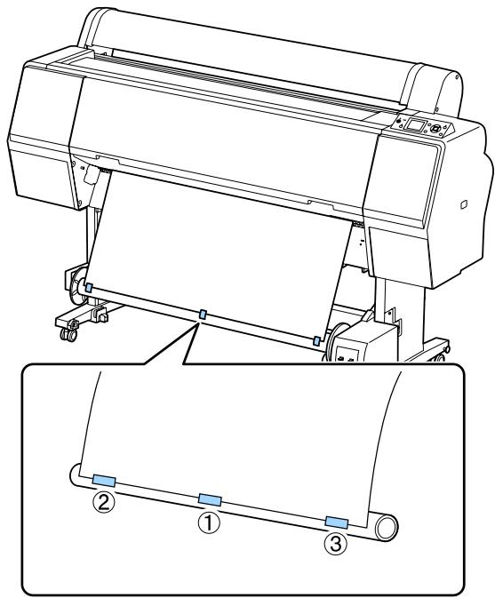 EPSON SURECOLOR SC-P8000 - Saisie du papier avec la face imprimable vers l'extérieur - 4