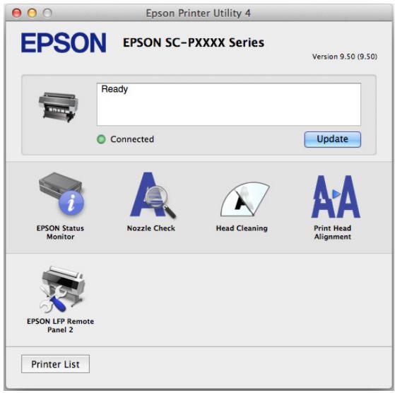 EPSON SURECOLOR SC-P8000 - Démarrage de epson printer utility 4 - 1