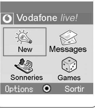 PANASONIC X60 - Affichage du site Vodafone live! - 1