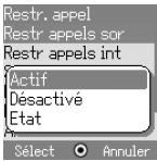 PANASONIC X60 - Restr. appel - 1