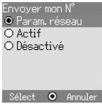 PANASONIC X60 - Dans le menu Appels - 1