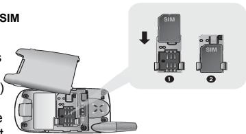 PANASONIC X60 - Insertion de la carte SIM - 1