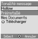 PANASONIC X60 - Dans le menu Son - 1