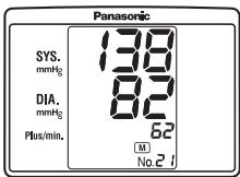 PANASONIC EW3106 - RAPPEL DES VALEURS DE MESURE MÉMORISÉES - 4