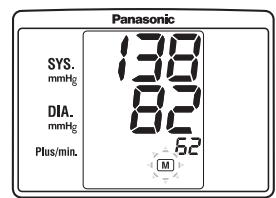 PANASONIC EW3106 - MÉMORISATION DES VALEURS DES MESURES - 1