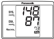 PANASONIC EW3106 - RAPPEL DES VALEURS DE MESURE MÉMORISÉES - 2