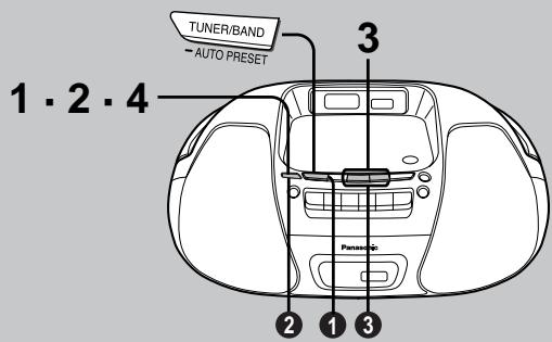 PANASONIC RX-D26 - S'il y a trop de parasites en mode FM stéreo - 1