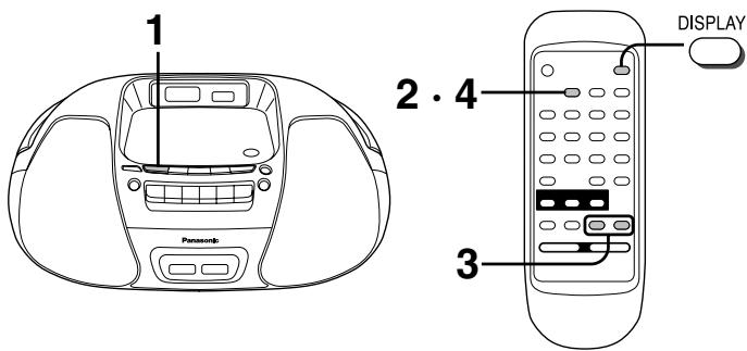 PANASONIC RX-D29 - Réglage de l'heure - 1
