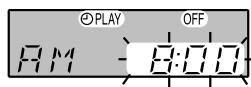 PANASONIC RX-D29 - Appuyer sur [TIMER SET/CHECK] pour afficher "② PLAY". - 1