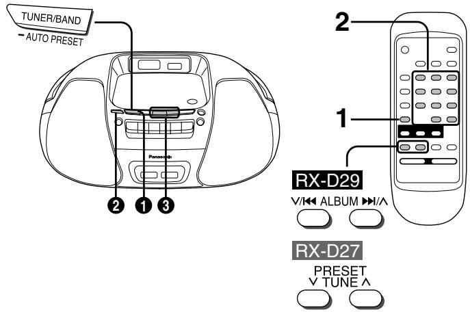 PANASONIC RX-D29 - Présyntonisation - 1