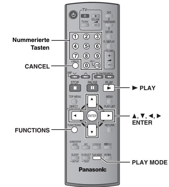 PANASONIC SC-HT545W - Verwenden der Fernbedienung - 2