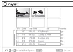 PANASONIC SC-HT545W - Drücken Sie [PLAY LIST]. - 1
