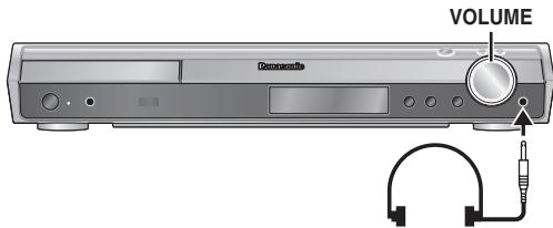 PANASONIC SC-HT545W - Verringern Sie die Lautstärke, bevor Sie einen Kopfhörer (separat erhältlich) anschließen. - 1