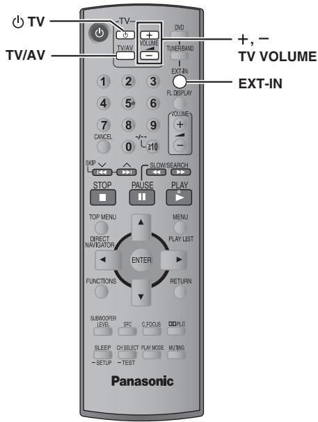 PANASONIC SC-HT545W - Stellen Sie die Lautstärke des externen Geräts auf den normalen Hörpegel ein, und stellen Sie dann die Lautstärke des Hauptgeräts mit [VOLUME] ein. - 1