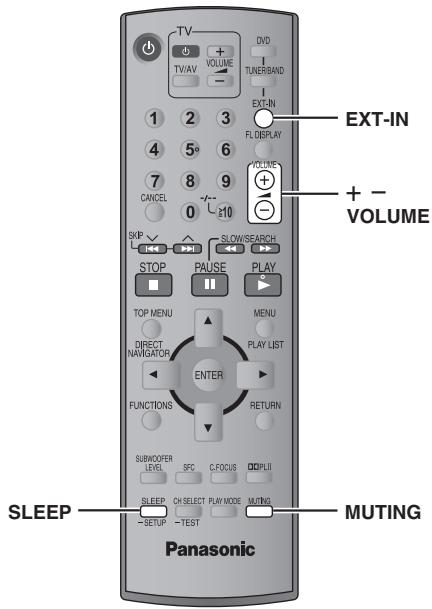 PANASONIC SC-HT545W - ■ Justieren des Lautsprecher-Ausgangspegels während der Wiedergabe - 2