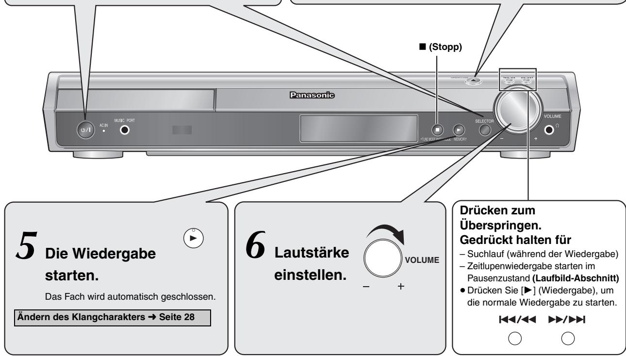 PANASONIC SC-HT545W - Die Disc einlegen. - 4