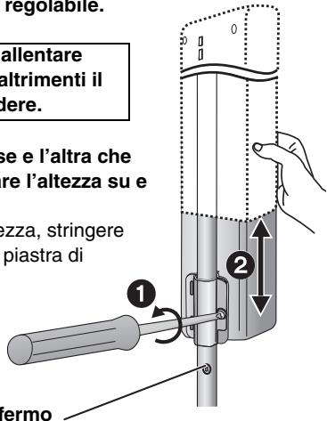 PANASONIC SC-HT870 - Regolare l'altezza dei diffusori. - 1
