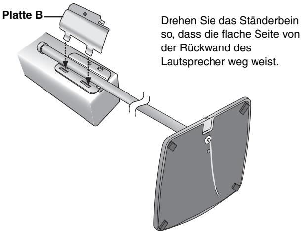 PANASONIC SC-HT870 - Befestigen Sie den Ständer an Frontund Surround-Lautsprecher. - 3