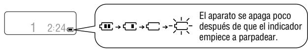 PANASONIC SL-CT580V - El indicator de las baterías - 1