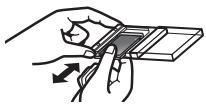 PANASONIC RP-SDW16GE1K - Retrait et rangement de la carte - 1