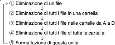 PANASONIC RRUS511 - Eliminazione dei file registrati - 1