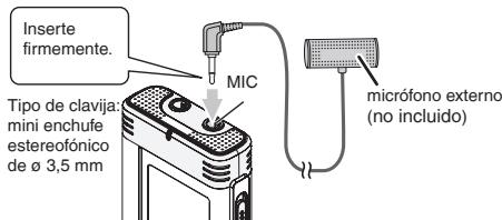 PANASONIC RRUS590 - Grabación utilizando un micrófono externo - 1