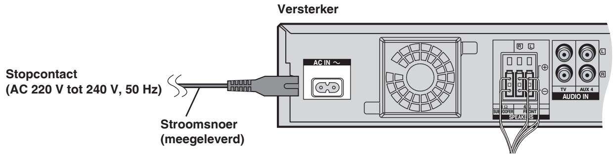 PANASONIC SC-HTX5 - Sluit het stroomsnoer aan nadat alle andere kabels aangesloten zijn. - 1