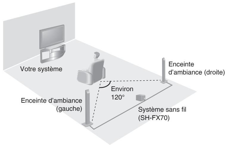 PANASONIC SC-HTX5 - Exemple d'installation - 1