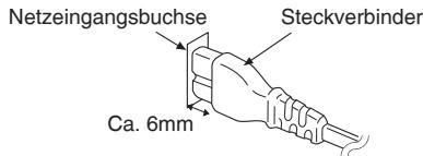 PANASONIC SC-PM38 - Anschließen des Netzkabels. - 1