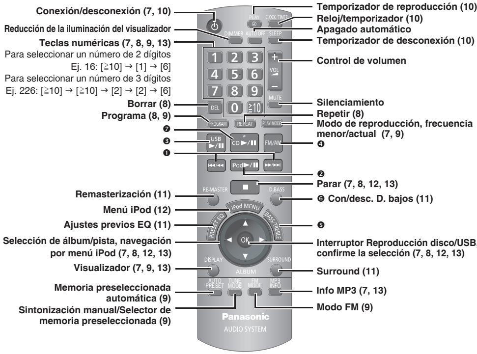 PANASONIC SC-PM38 - Mando a distancia - 1