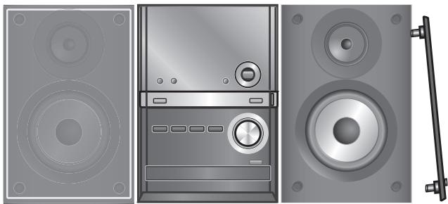 PANASONIC SC-PM38 - Disposizione dei diffusori - 1
