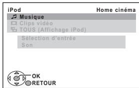 PANASONIC SC-PT870 - Lors de l'utilisation du menu START dans le mode "IPOD" - 1